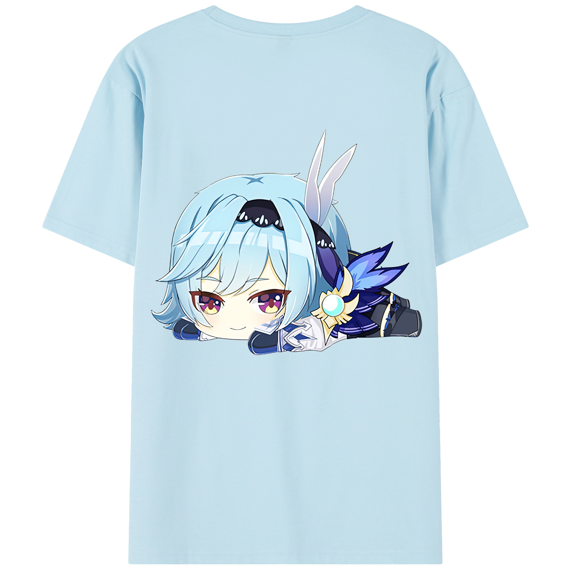 げんし神 优菈 ゆうら genshin Yūra 綿100％半袖Tシャツ（背面プリント）